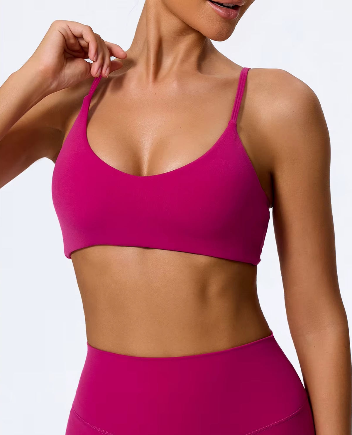 Seamless Sculpt Support Set – Double-Strap Bra + High-Waist Short | High waist Legging - NEOFORMA APPAREL