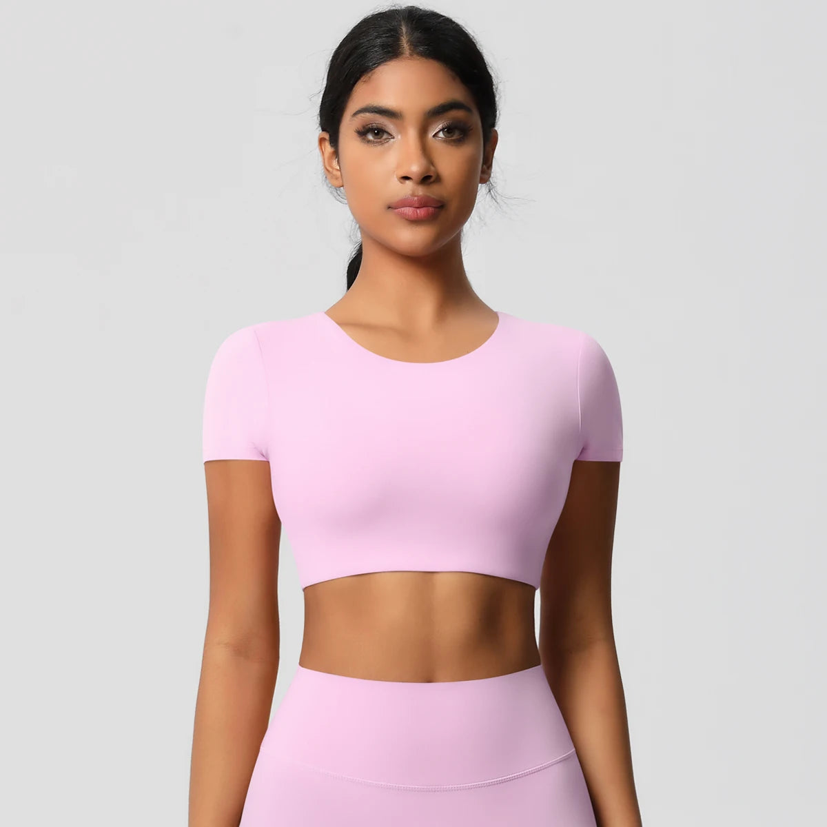 Seamless Short-Sleeve Crop Top - NEOFORMA APPAREL