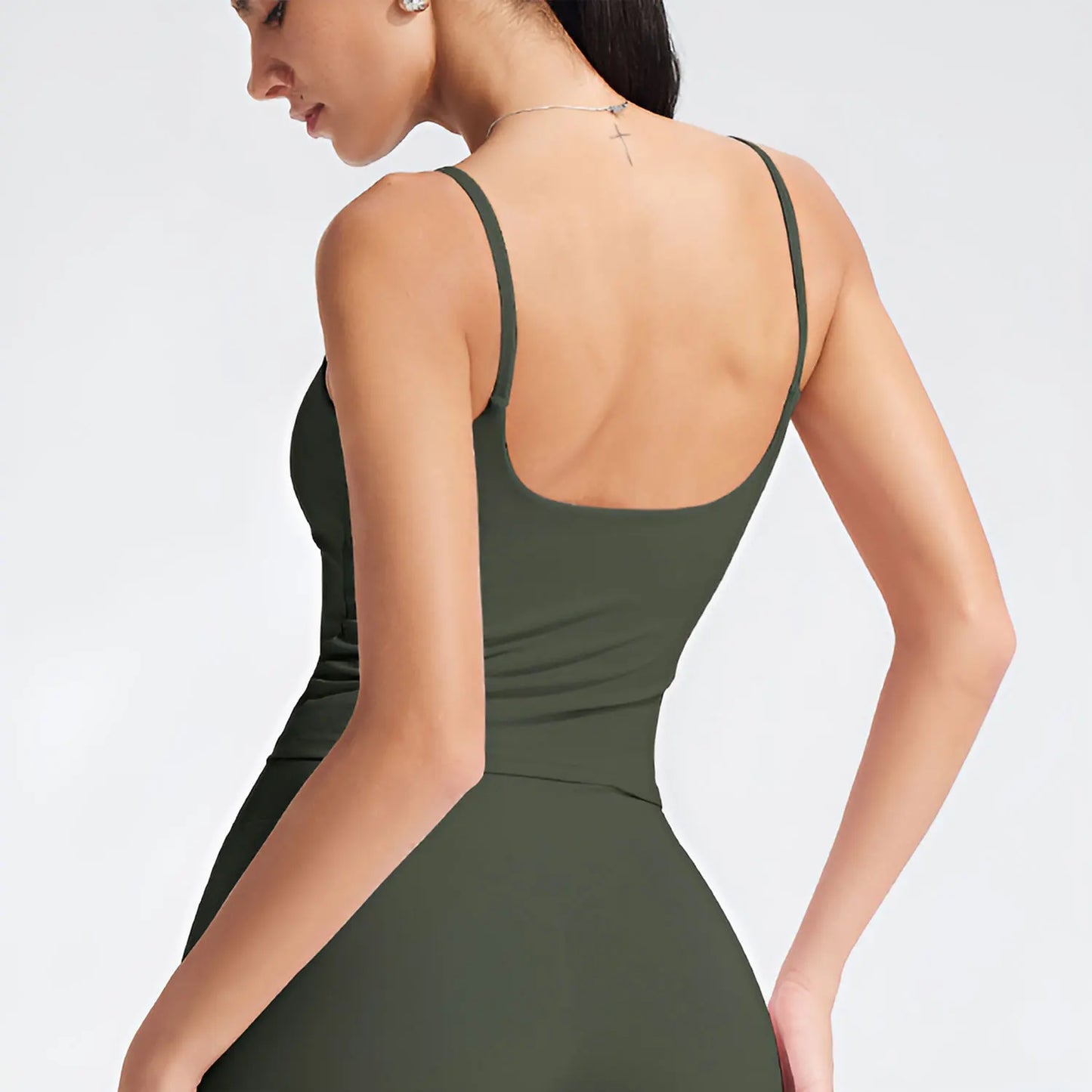 Essential Slim-Strap Square-Neck Tank - NEOFORMA APPAREL