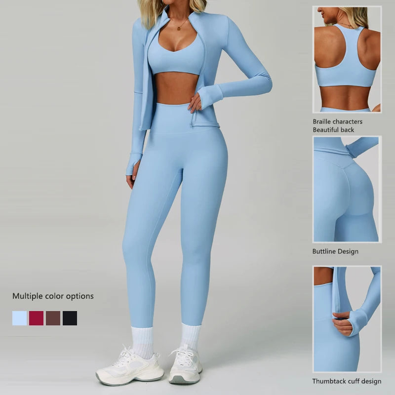 Hearuisavy 2Pcs Sport Bra Women Set Casual Outdoor Running Push up Yoga Clothing Fitness Quick Drying Breathable Crop Top Female - NEOFORMA APPAREL