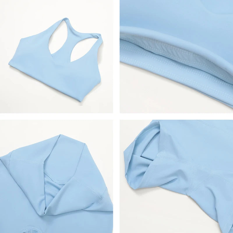 Hearuisavy 2Pcs Sport Bra Women Set Casual Outdoor Running Push up Yoga Clothing Fitness Quick Drying Breathable Crop Top Female - NEOFORMA APPAREL