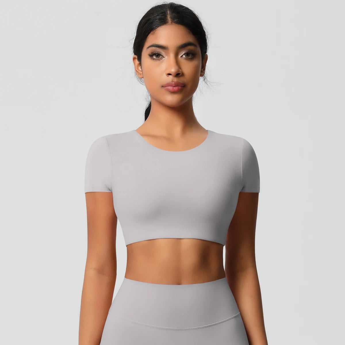Seamless Short-Sleeve Crop Top - NEOFORMA APPAREL