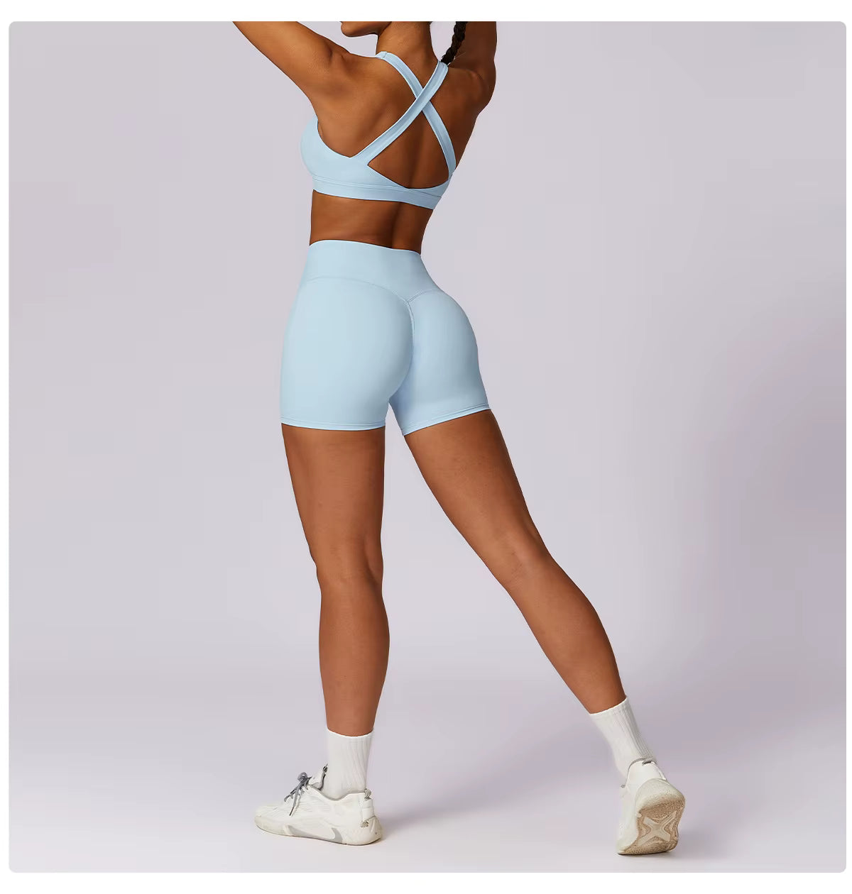 High-Support Cross-Back Sports Bra - NEOFORMA APPAREL